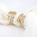 Europische und amerikanische Mode geometrischer Ring aus 18 Karat Gold mit KupferMikroIntarsienZirkonringpicture10