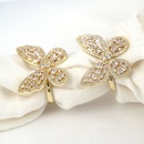Neue Art und Weise goldener 18K Schmetterlingszirkonring weiblicher luxuriser voller Diamantschmucksachenpicture7