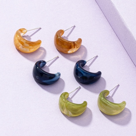 Fashion jewelry wholesale 3 pairs of resin earrings set's discount tags