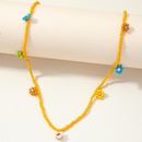 Bohemian Rice Beads Handwoven Flower Trade Fashion Necklace Jewelrypicture7