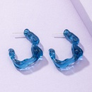 Klein blue geometric earrings Korean new alloy earrings wholesalepicture7