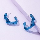 Klein blue geometric earrings Korean new alloy earrings wholesalepicture9