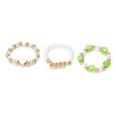 2021 new creative simple womens small flower heart stitching ring 3piece setpicture10