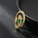 new copper inlaid zircon snake ring female simple opening adjustable snake ringpicture9