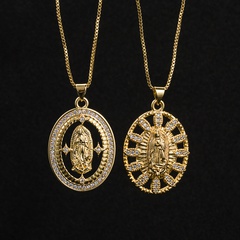 fashion creative pendant copper oil drip geometric simple necklace accessories