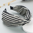 Korean fashion stripes colorblocking fabric crossknot headbandpicture12