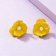 Korea cute alloy pearl earrings flower shape personality alloy earringspicture11