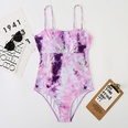 2022 new ladies onepiece printed swimsuit European and American sexy hollow swimsuitpicture13