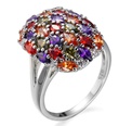 fashion light luxury ring European and American retro design ring trend color diamond ringspicture12