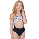 new childrens onepiece printed swimsuit European and American sexy swimwearpicture9