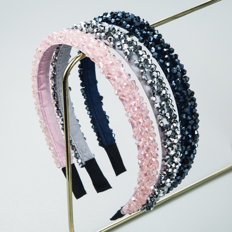 fashion Mesh multi-color crystal headband 3 pcs of set's discount tags
