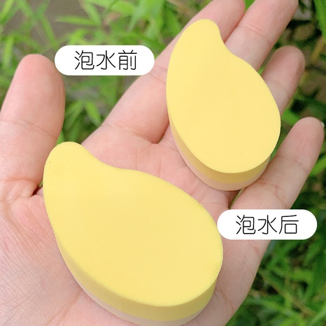 new cute mango-shaped small powder puff 15 pieces gift box ziplock bag's discount tags