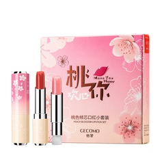 Fashion peach color lipstick set long-lasting non-discoloring lipstick