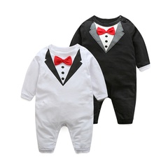 süßer mode anzug neugeborener spielanzug schwarz und weiß zwei spielanzugkleider