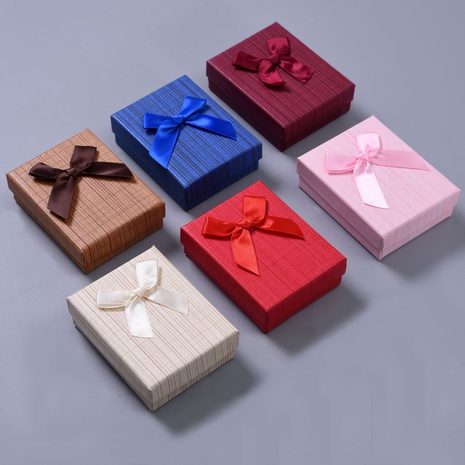 Ribbon Decoration Packaging Exquisite Rectangular Gift Box's discount tags