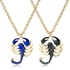 new creative trend pendant retro alloy scorpion shape necklace
