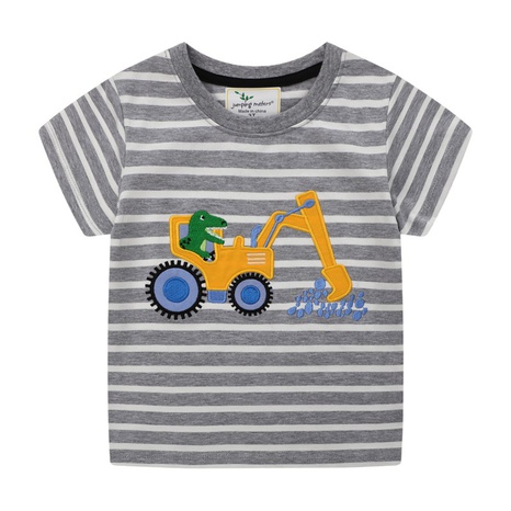 children's clothing tops new baby bottoming shirt cotton cartoon short-sleeved T-shirt's discount tags