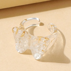 European and American wild resin butterfly creative opening ring