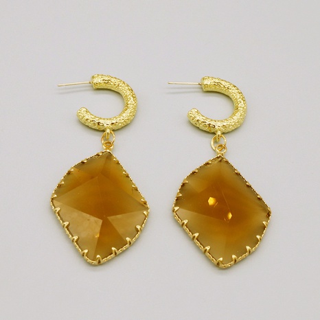 retro geometric crystal earrings fashion pendant earrings ear hooks's discount tags