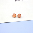 European retro simple resin geometric fashion fourleaf clover round drop earringspicture10