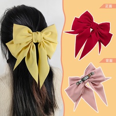New girl bow hairpin double large chiffon hairpin wholesale