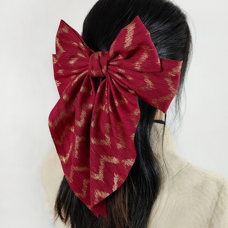 Korean new bow ribbon hairpin fashion hairpin female's discount tags