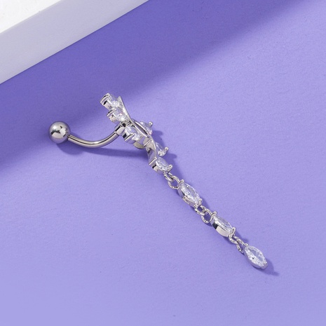 fashion zircon belly button nail tree branch belly button ring piercing jewelry's discount tags