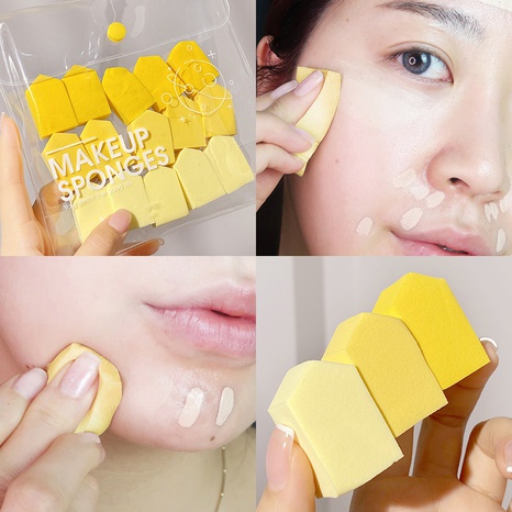 Powder Puff 15 Packs Wet dual-use makeup sponge puff makeup egg's discount tags