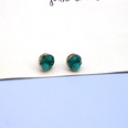 European retro simple resin geometric fashion fourleaf clover round drop earringspicture17