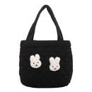 autumn cute rabbit hand bag quilted stitching rabbit shoulder bagpicture11