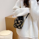 nouveau sac de seau de messager de tissu de laine de mode automne et hiver sac d39aisselle d39paulepicture6