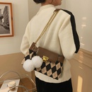 Casual autumn and winter rhombus messenger bagpicture8