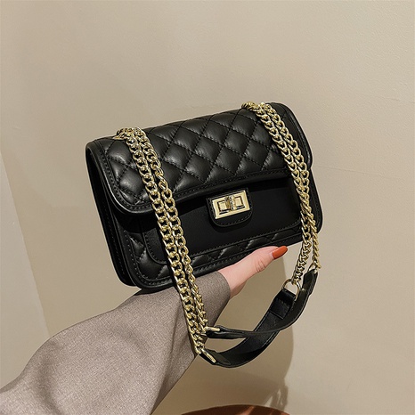 Koreanische Mode Raute Kette One-Shoulder Messenger kleine quadratische Tasche's discount tags