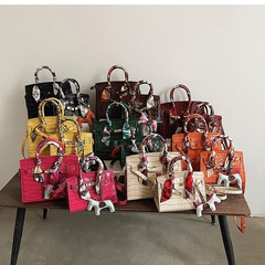 Autumn and winter bags 2021 new bags female bags crocodile pattern portable bag