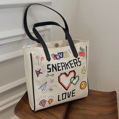 Casual canvas bag female summer 2021 new trendy fashion tote bag wholesale