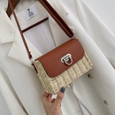 new retro straw woven bag 2021 summer new woven female bag beach bagpicture7