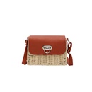 new retro straw woven bag 2021 summer new woven female bag beach bagpicture11