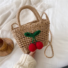 Straw bag 2021 summer new seaside vacation beach bag shoulder messenger bag