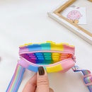 Silicone small bag 2021 new childrens shoulder bag cute mini color coin purse bagpicture11