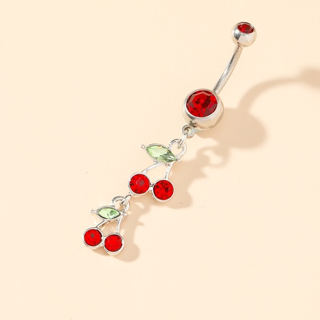 cherry belly button button high quality stainless steel belly button ring's discount tags