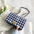Checkered pattern lock chain small square messenger bagpicture13