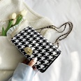 Checkered pattern lock chain small square messenger bagpicture14