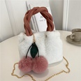 Cute plush cherry autumn and winter single shoulder messenger bagpicture13