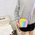 Silicone small bag 2021 new childrens shoulder bag cute mini color coin purse bagpicture14
