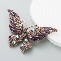Retro new crystal rhinestone butterfly brooch fashion animal insect lady broochpicture16