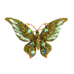 Retro new crystal rhinestone butterfly brooch fashion animal insect lady broochpicture17