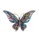 Rtro nouveau cristal strass papillon broche mode animal insecte dame brochepicture18