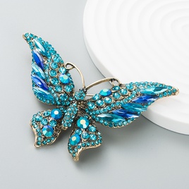 Retro new crystal rhinestone butterfly brooch fashion animal insect lady broochpicture19