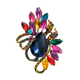 Retro personality creative crystal glass diamond brooch fashion corsage wholesalepicture16