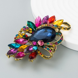 Retro personality creative crystal glass diamond brooch fashion corsage wholesalepicture17